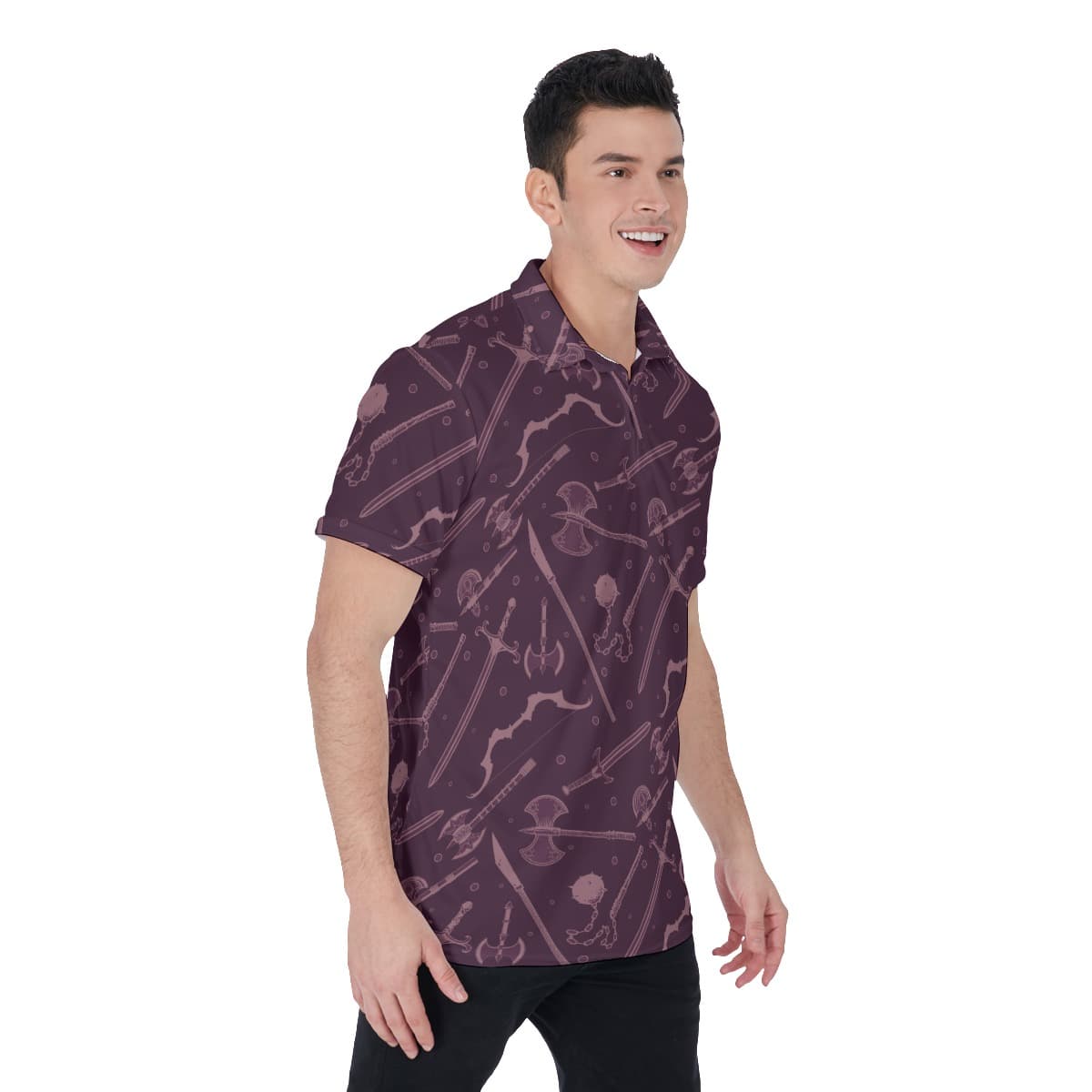DND Weapons Men’s Polo Shirt (2)