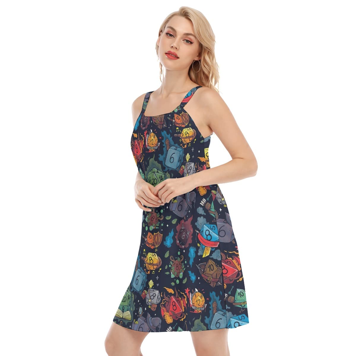Dnd Dice Women’s Cami Dress (3)