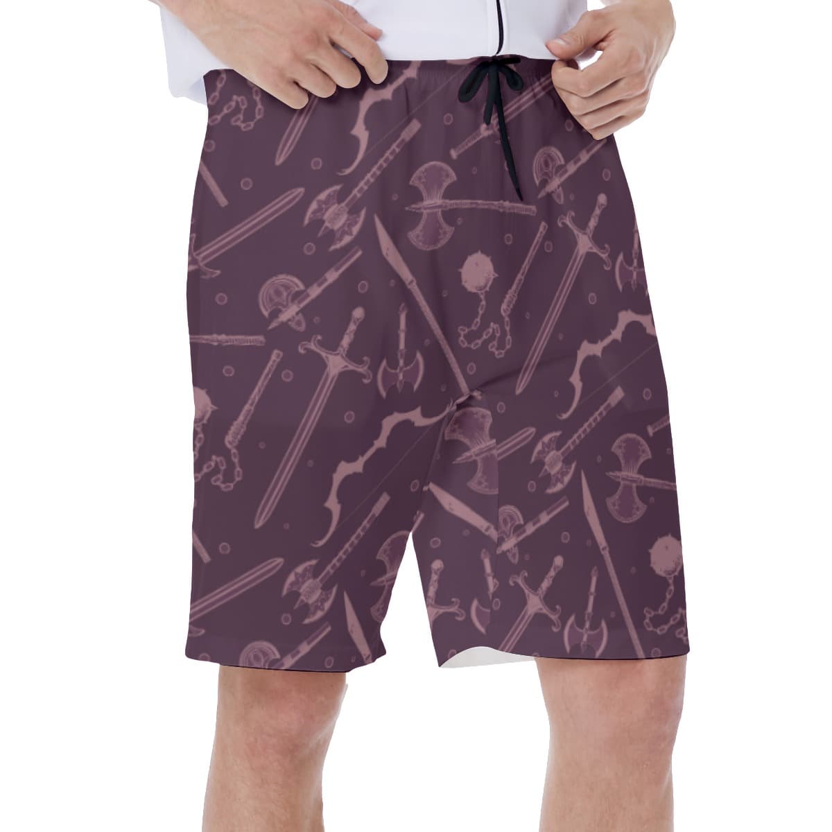Dnd Medieval Weapons Swim Trunks (2)