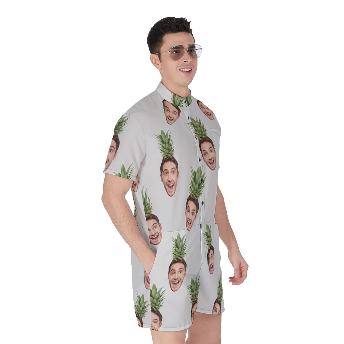 Face Custom Aloha Romper For Men (2)