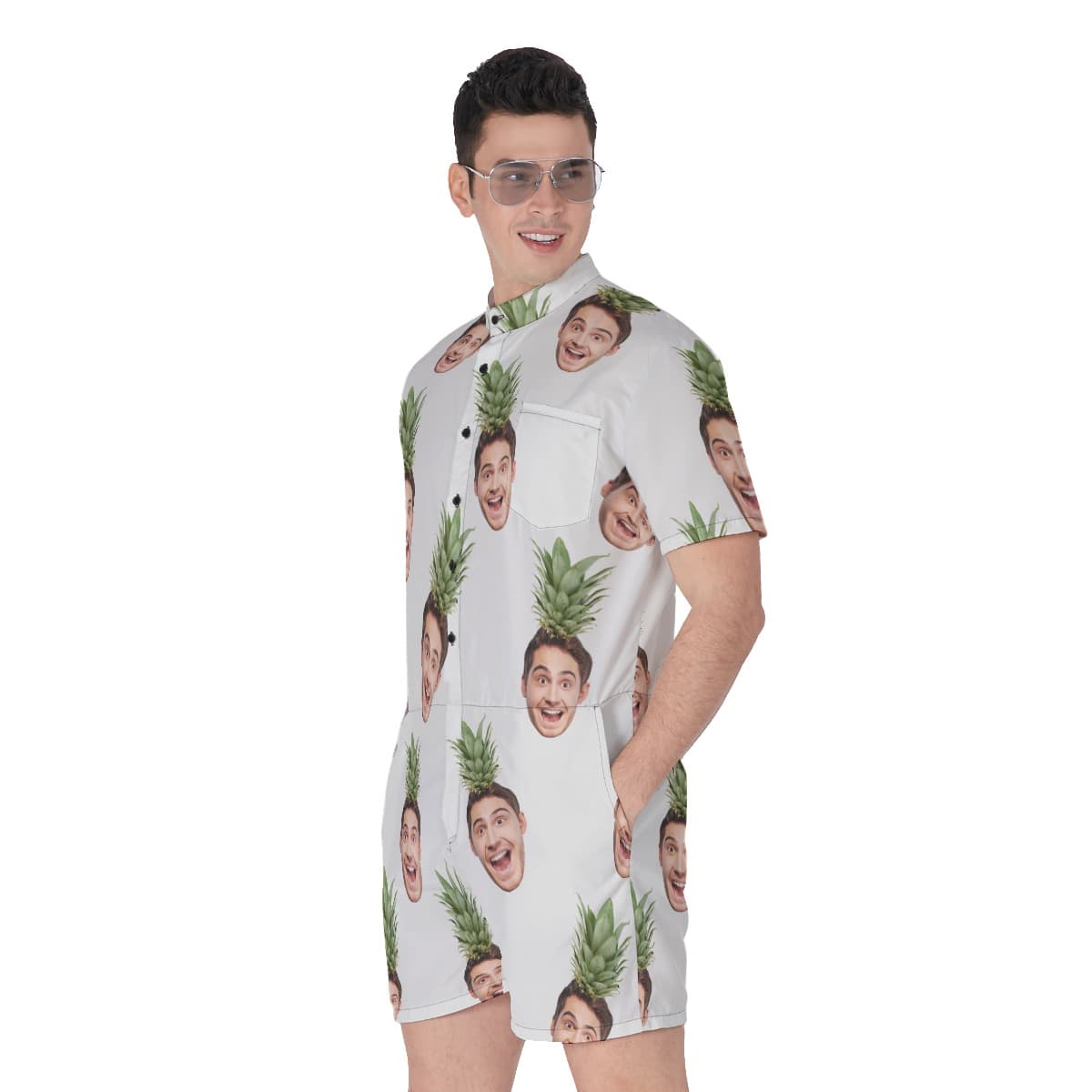 Face Custom Aloha Romper For Men (3)