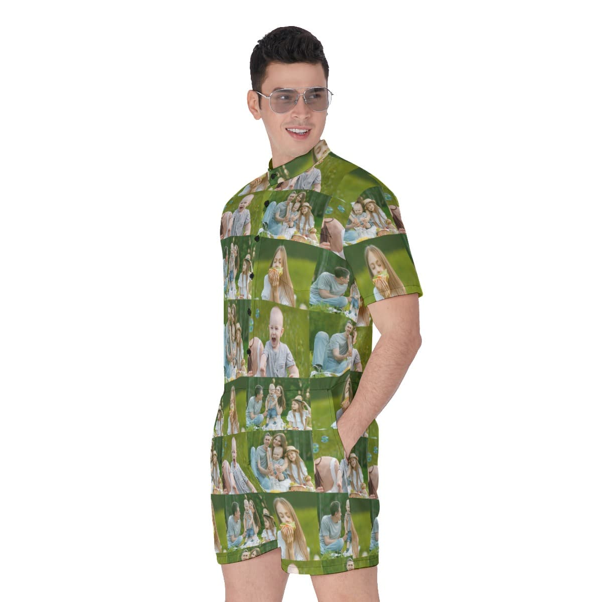 Funny Custom Photo Men’s Romper (2)