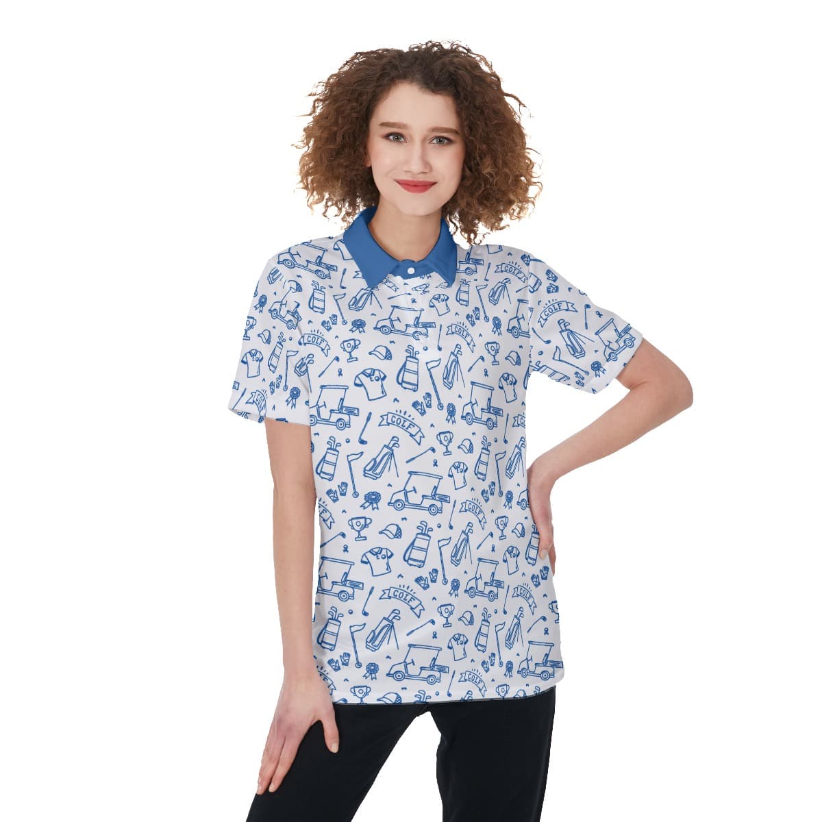 Golf Items Women's Polo Shirt (1)