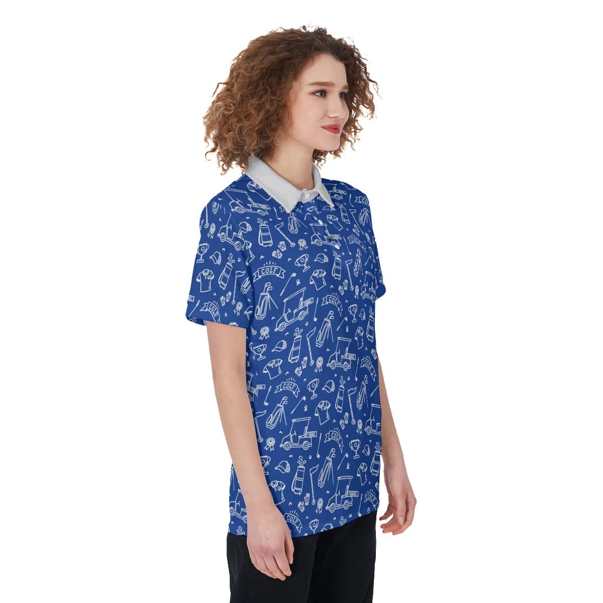 Golf Navy T-Shirt For Women (2)