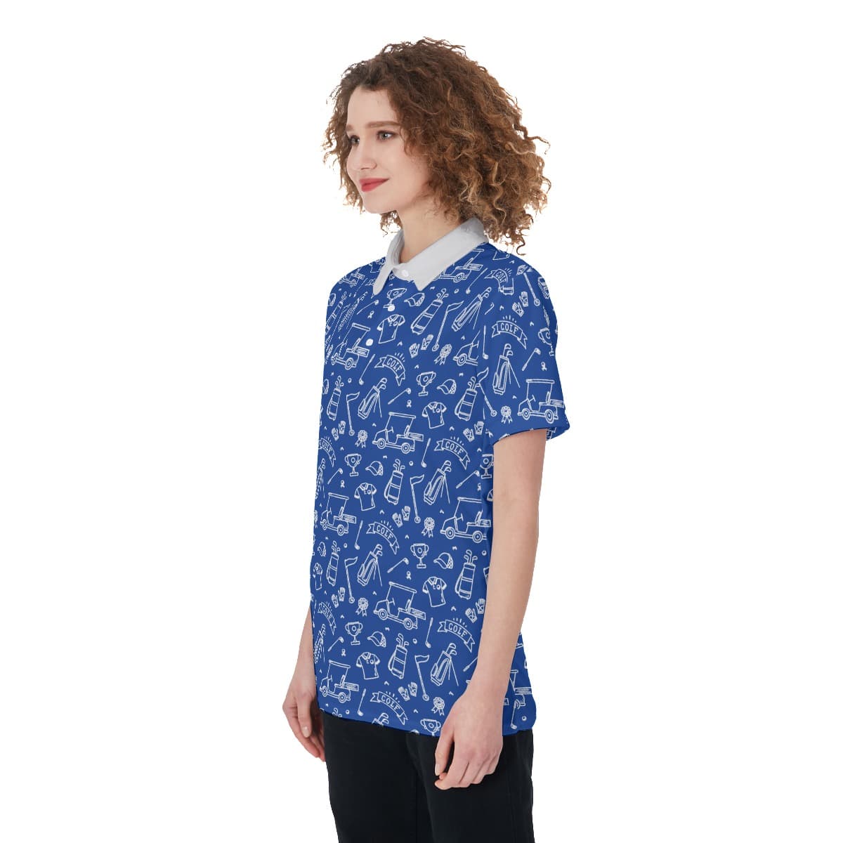 Golf Navy T-Shirt For Women (3)
