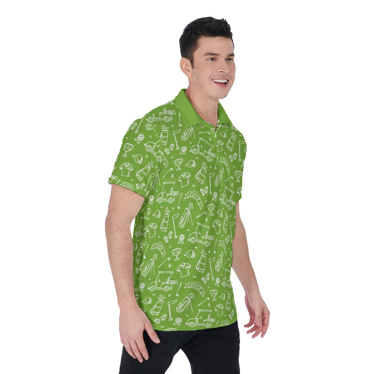Green Golf Lover Men’s Polo Shirt (1)