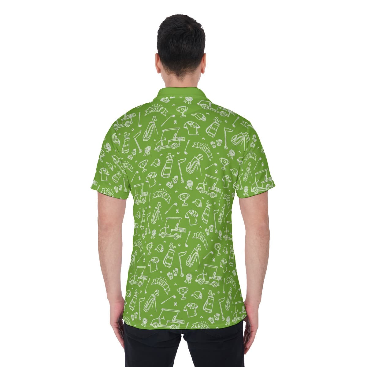 Green Golf Lover Men’s Polo Shirt (3)