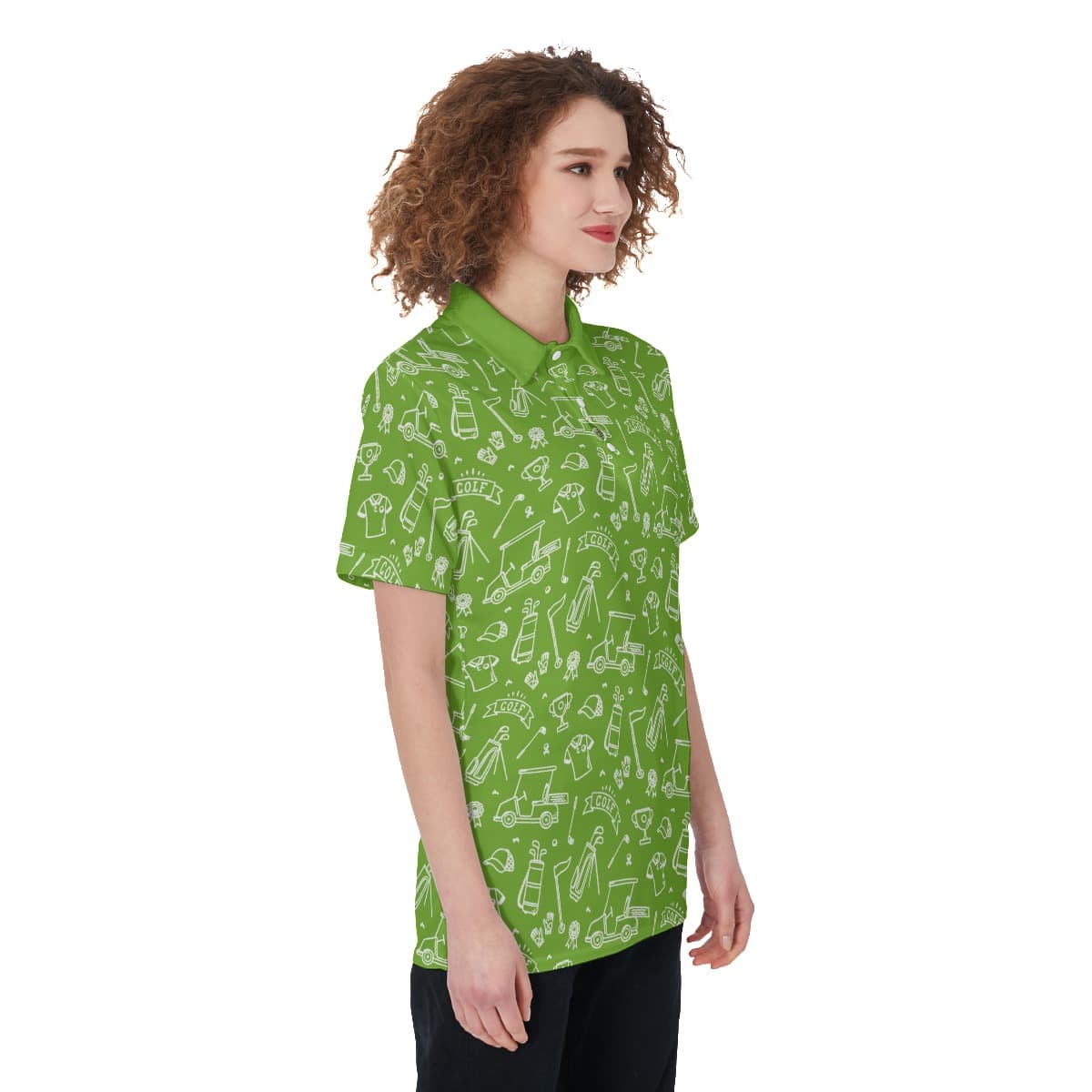 Green Ladies Golf T-Shirt (1)