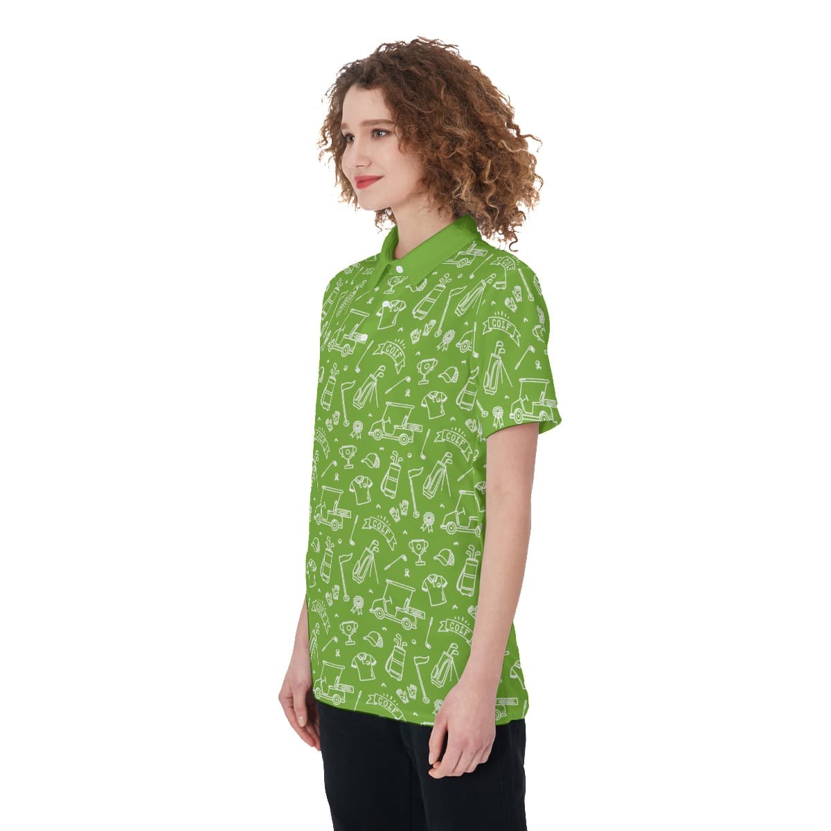 Green Ladies Golf T-Shirt (2)