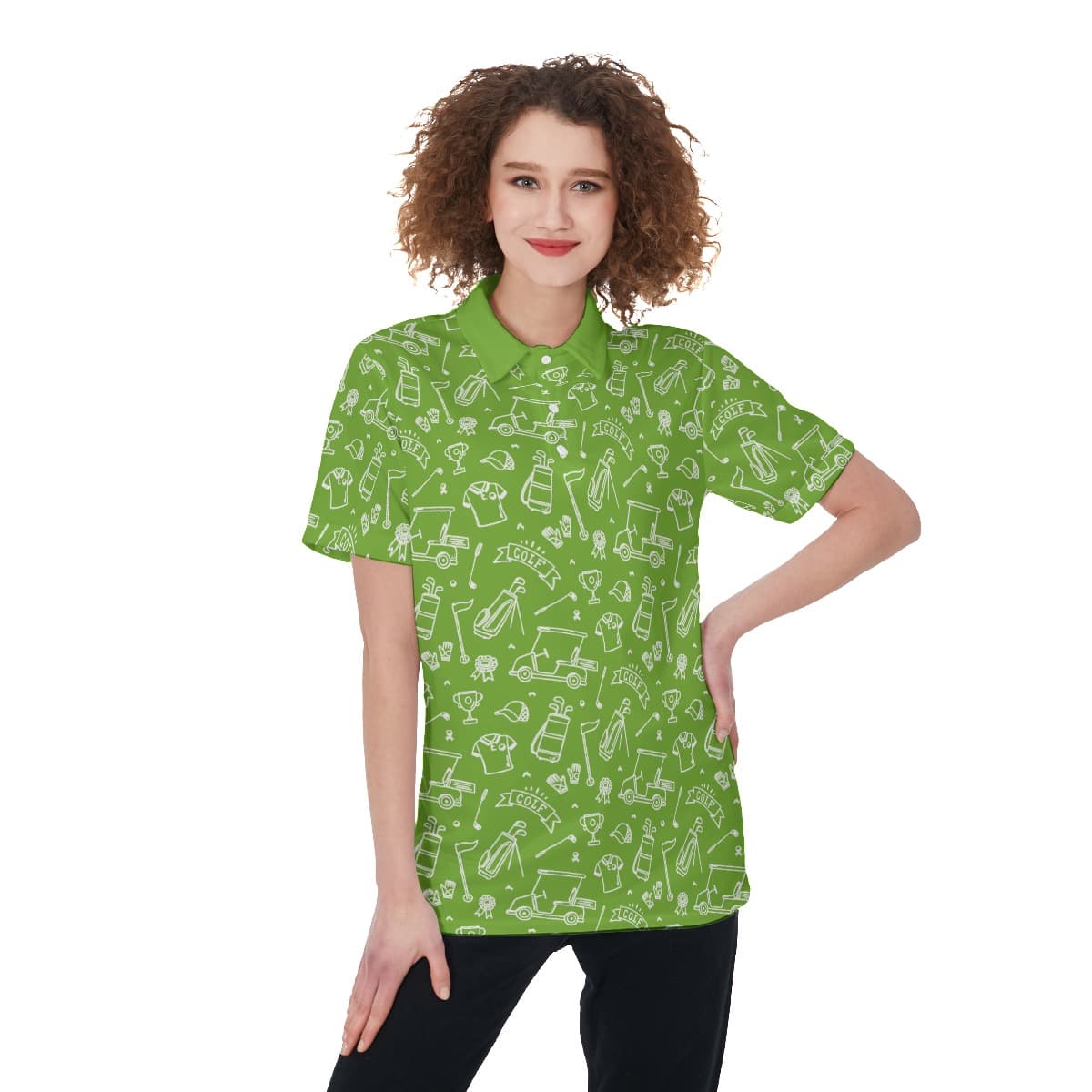 Green Ladies Golf T-Shirt (1)