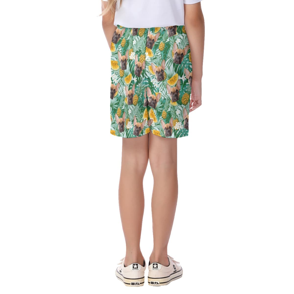 Kid’s Beach Shorts With Pet Face (1)