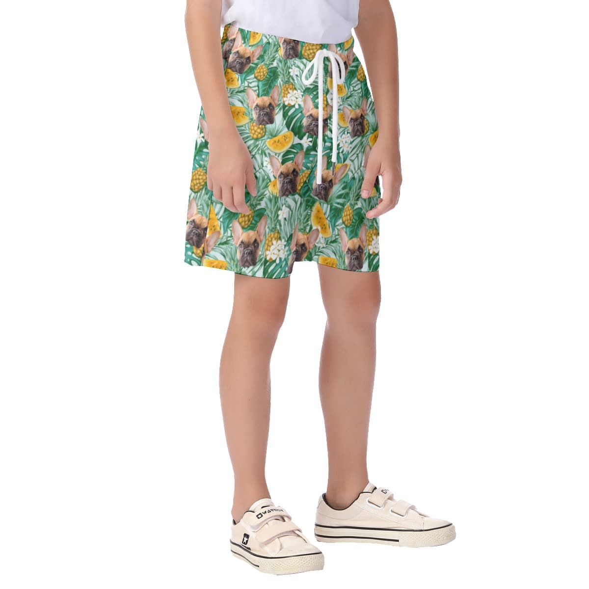 Kid’s Beach Shorts With Pet Face (3)