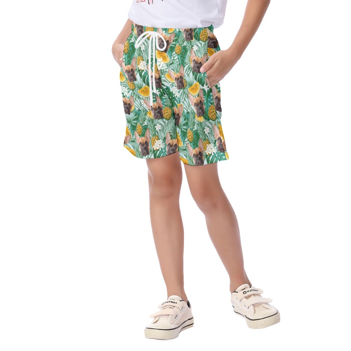 Kid’s Beach Shorts With Pet Face (4)