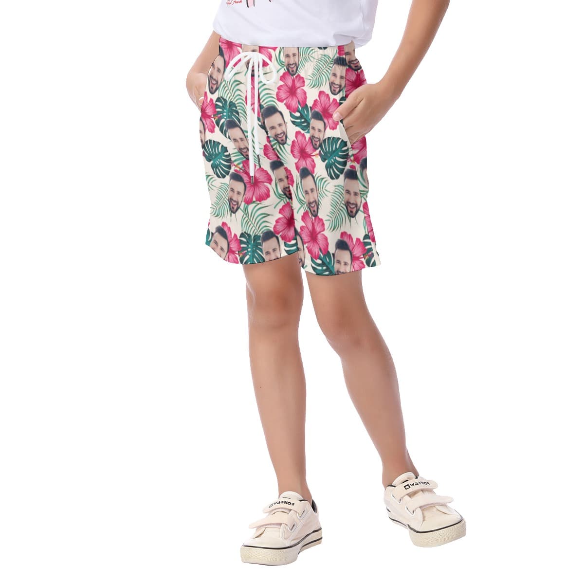 Kid’s Custom Face Beach Shorts (4)