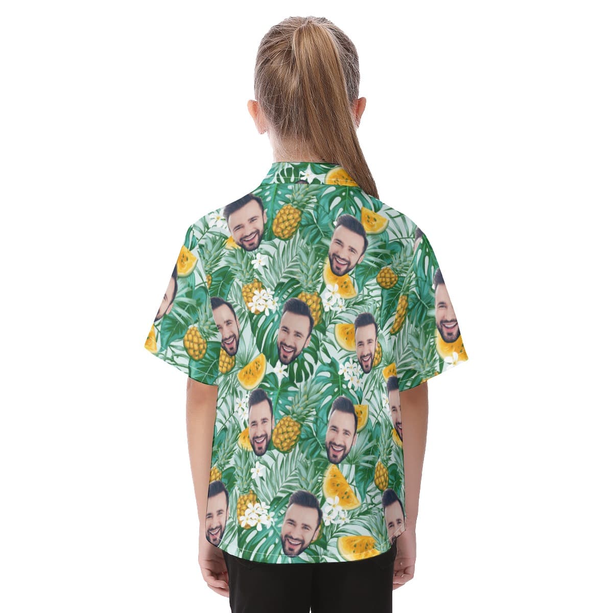 Kid’s Custom Face Hawaiian Shirts (1)