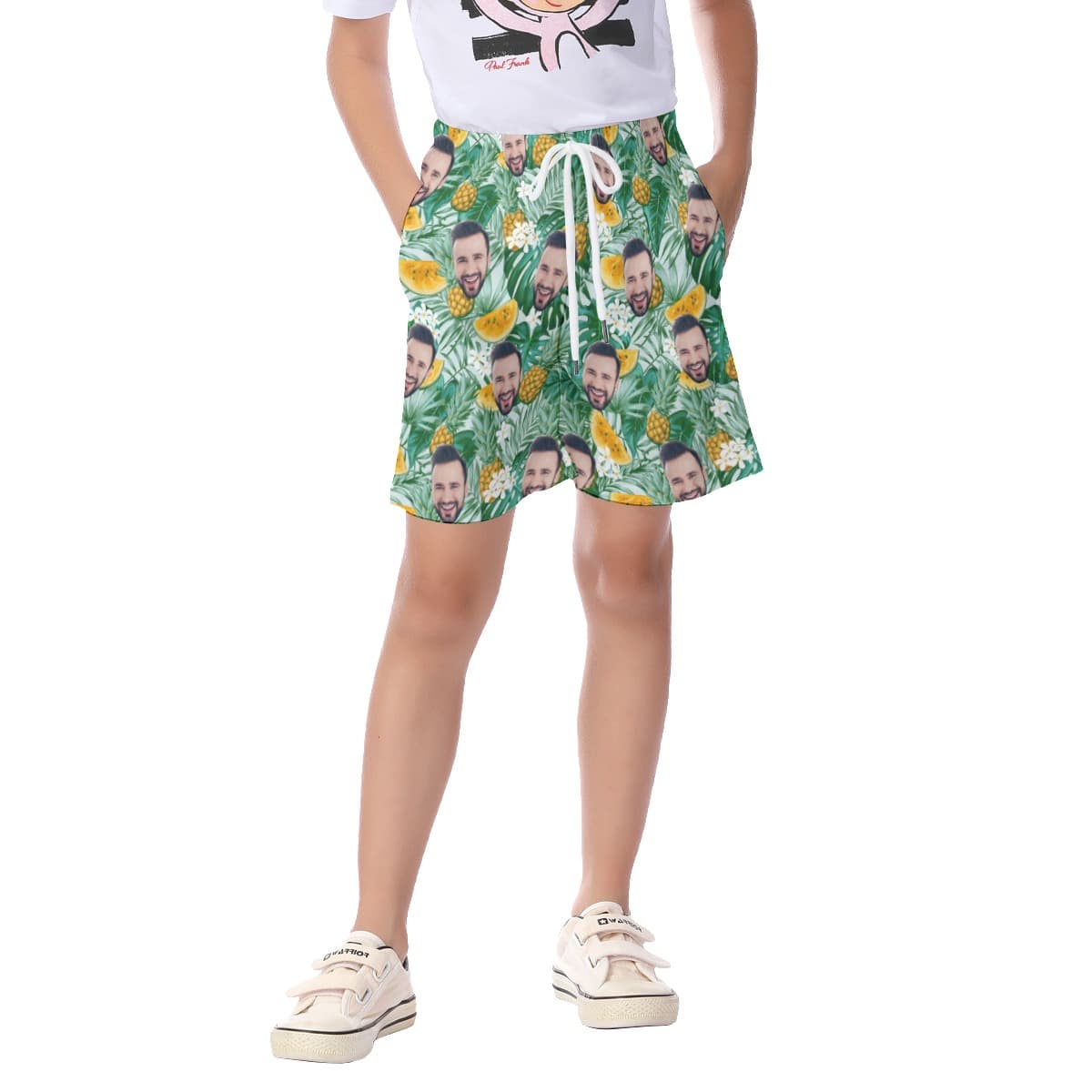Kid’s Custom Face Hawaiian Shorts (2)