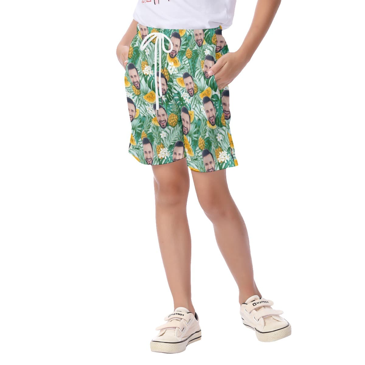 Kid’s Custom Face Hawaiian Shorts (4)