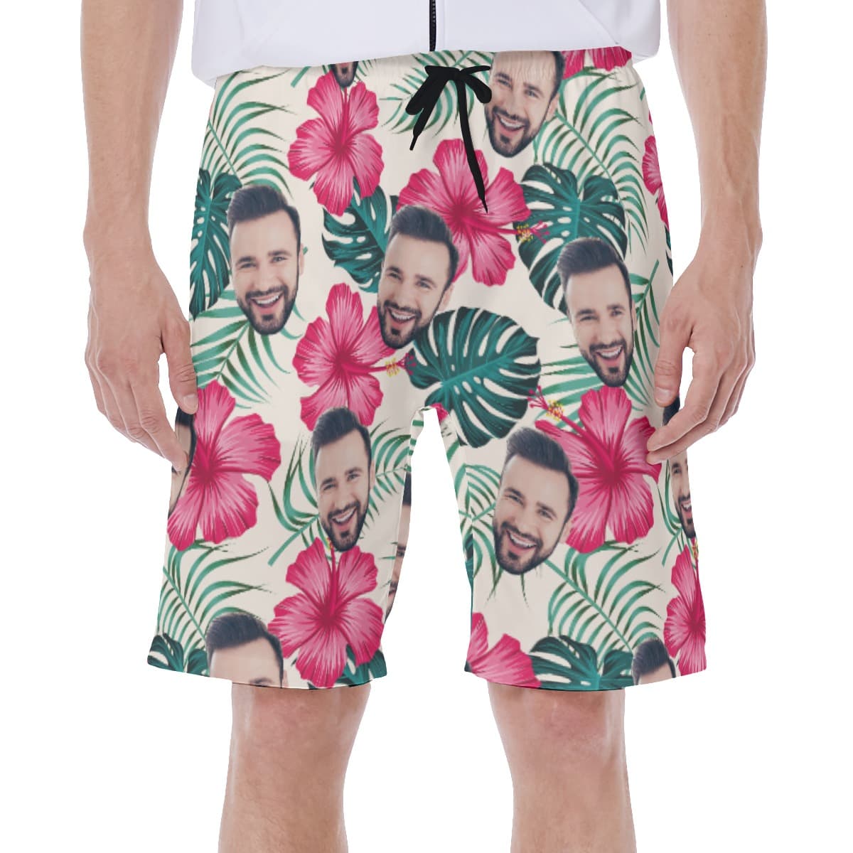 Men ‘s Custom Face Swim Trunks (2)