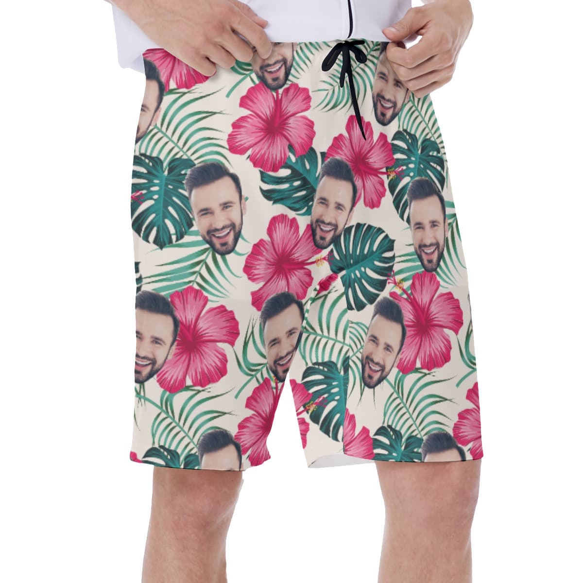 Men ‘s Custom Face Swim Trunks (3)