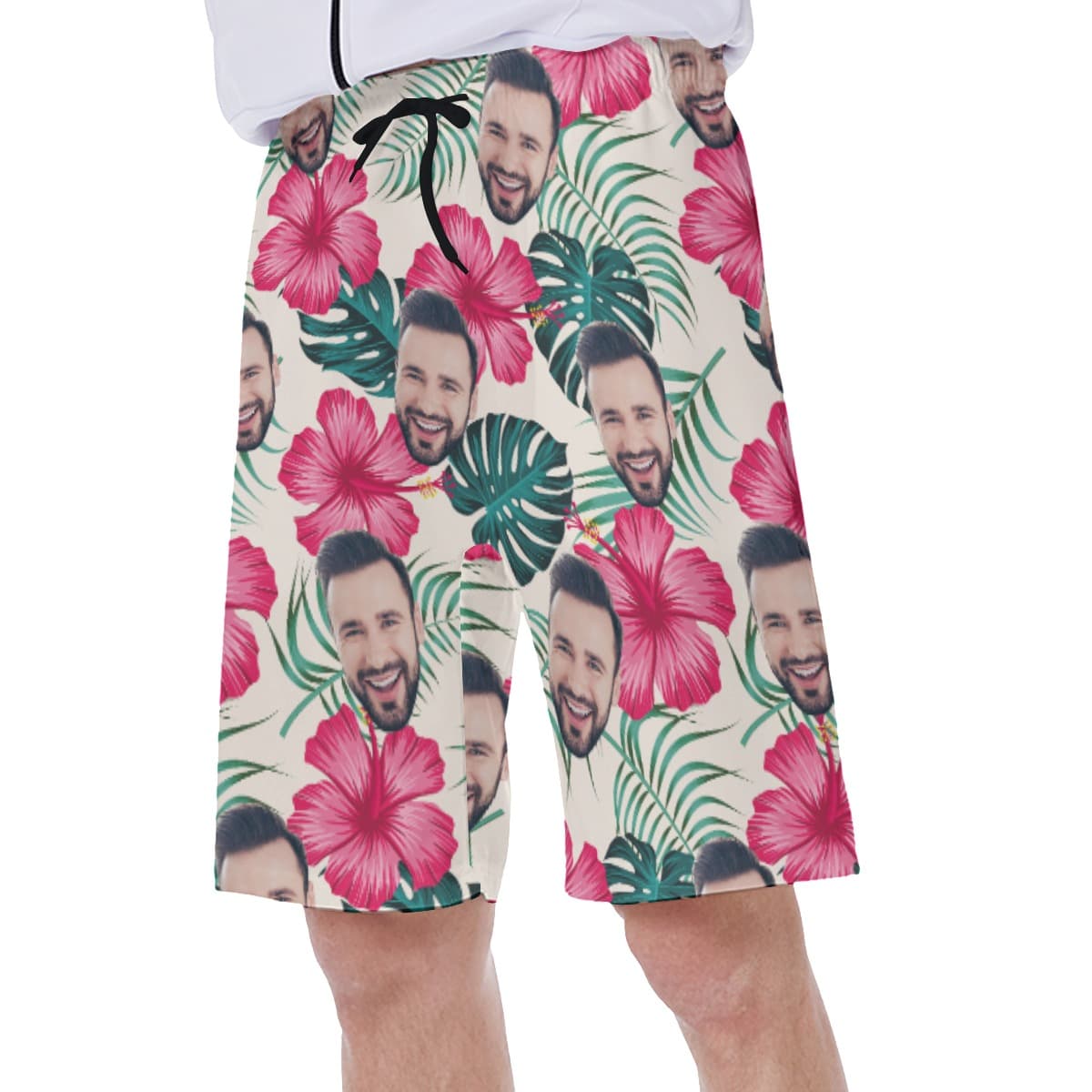 Men ‘s Custom Face Swim Trunks (4)