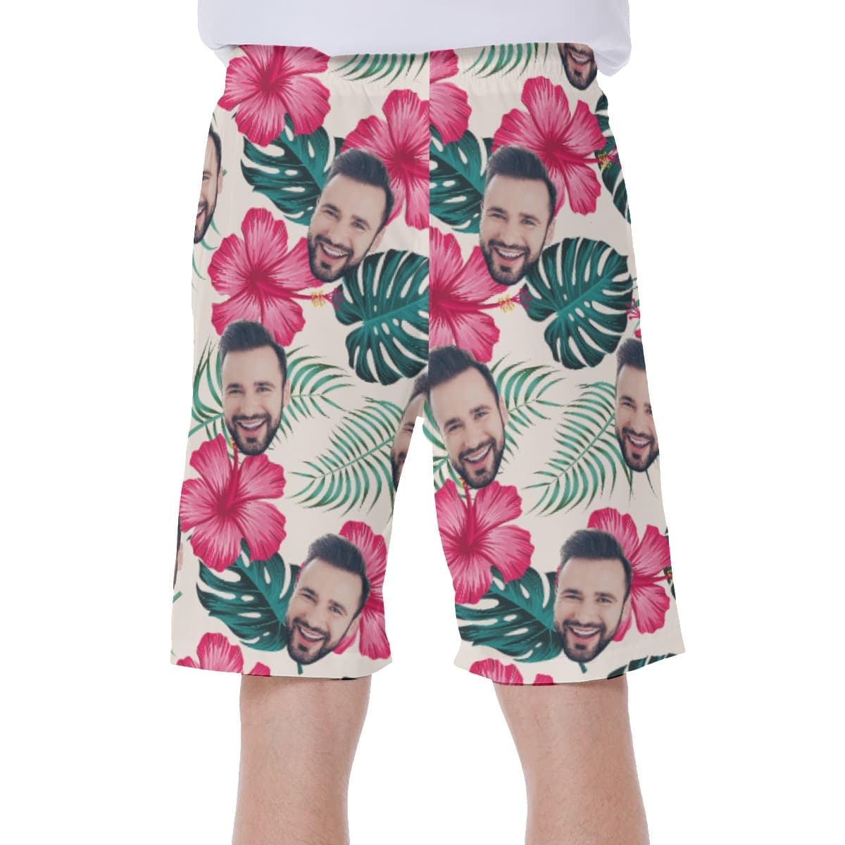 Men ‘s Custom Face Swim Trunks (5)