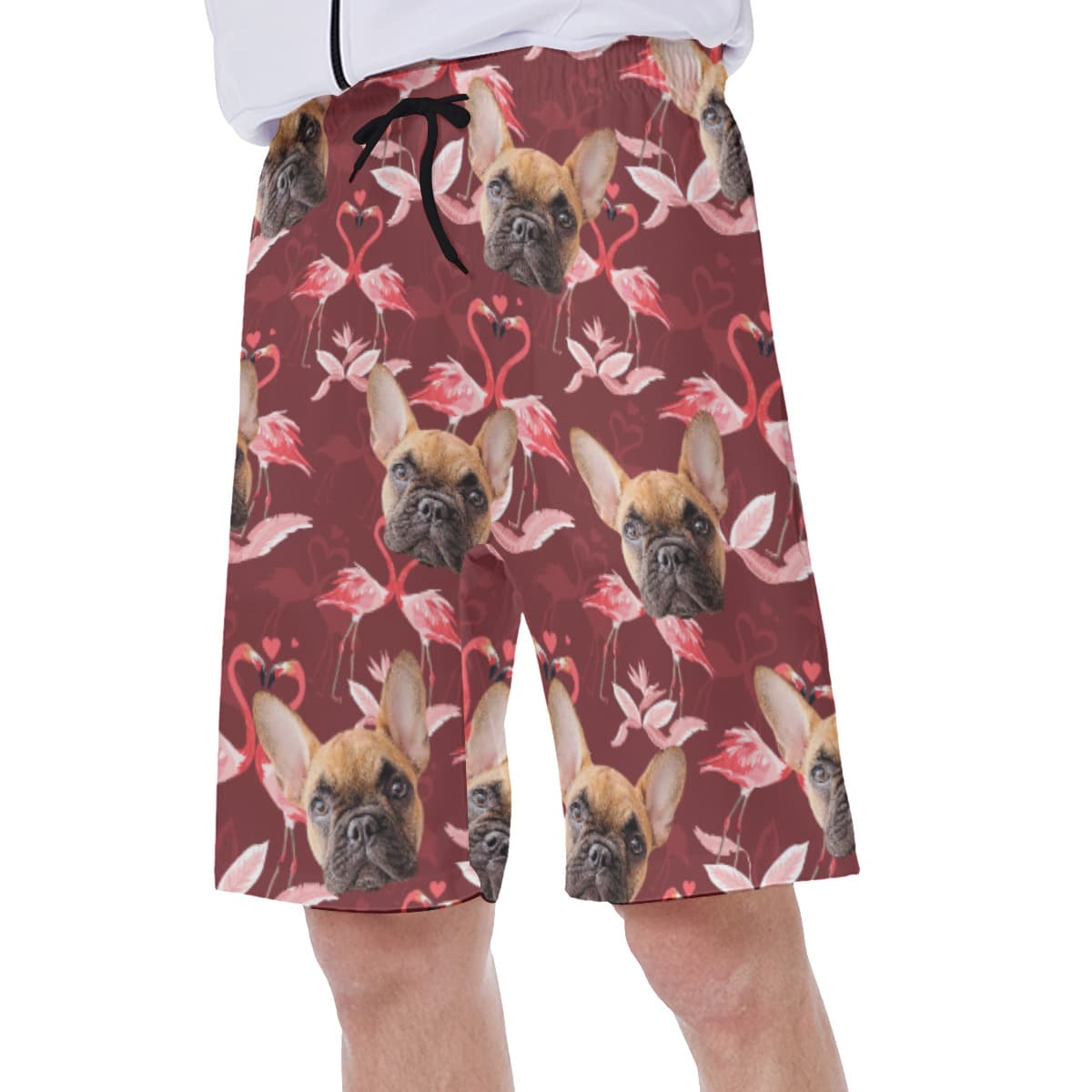 Men’s Custom Dog Face Swim Trunks (3)