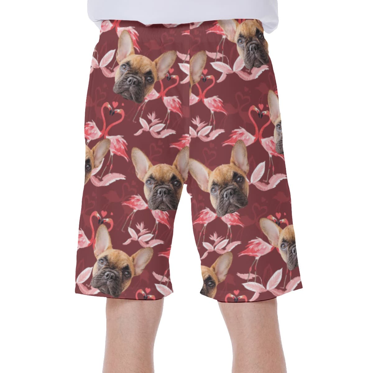 Men’s Custom Dog Face Swim Trunks (4)