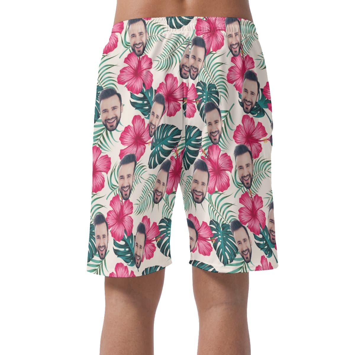 Men’s Custom Face Beach Shorts (1)