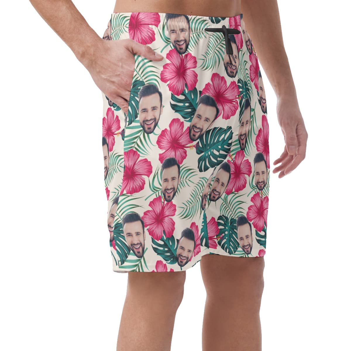Men’s Custom Face Beach Shorts (3)