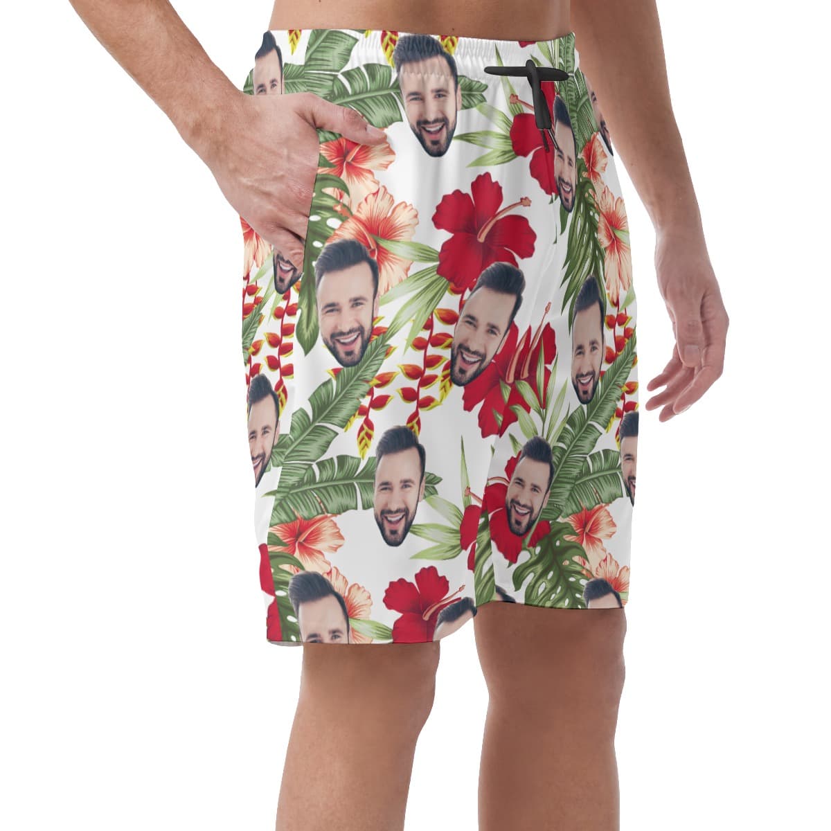 Men’s Custom Face Hawaii Shorts (3)