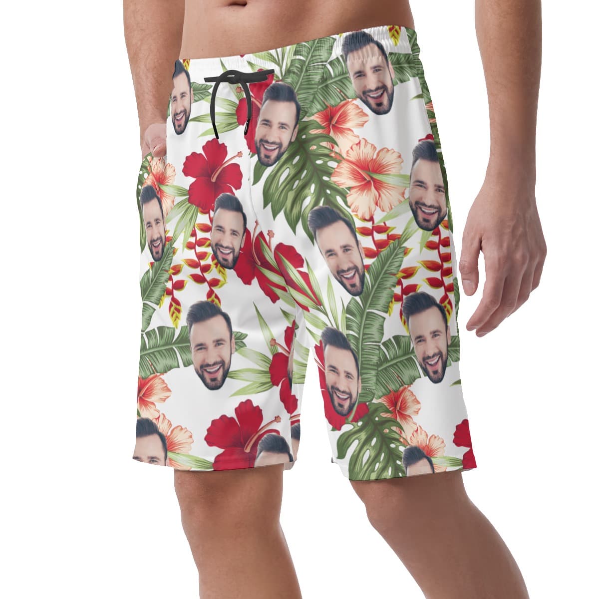 Men’s Custom Face Hawaii Shorts (4)