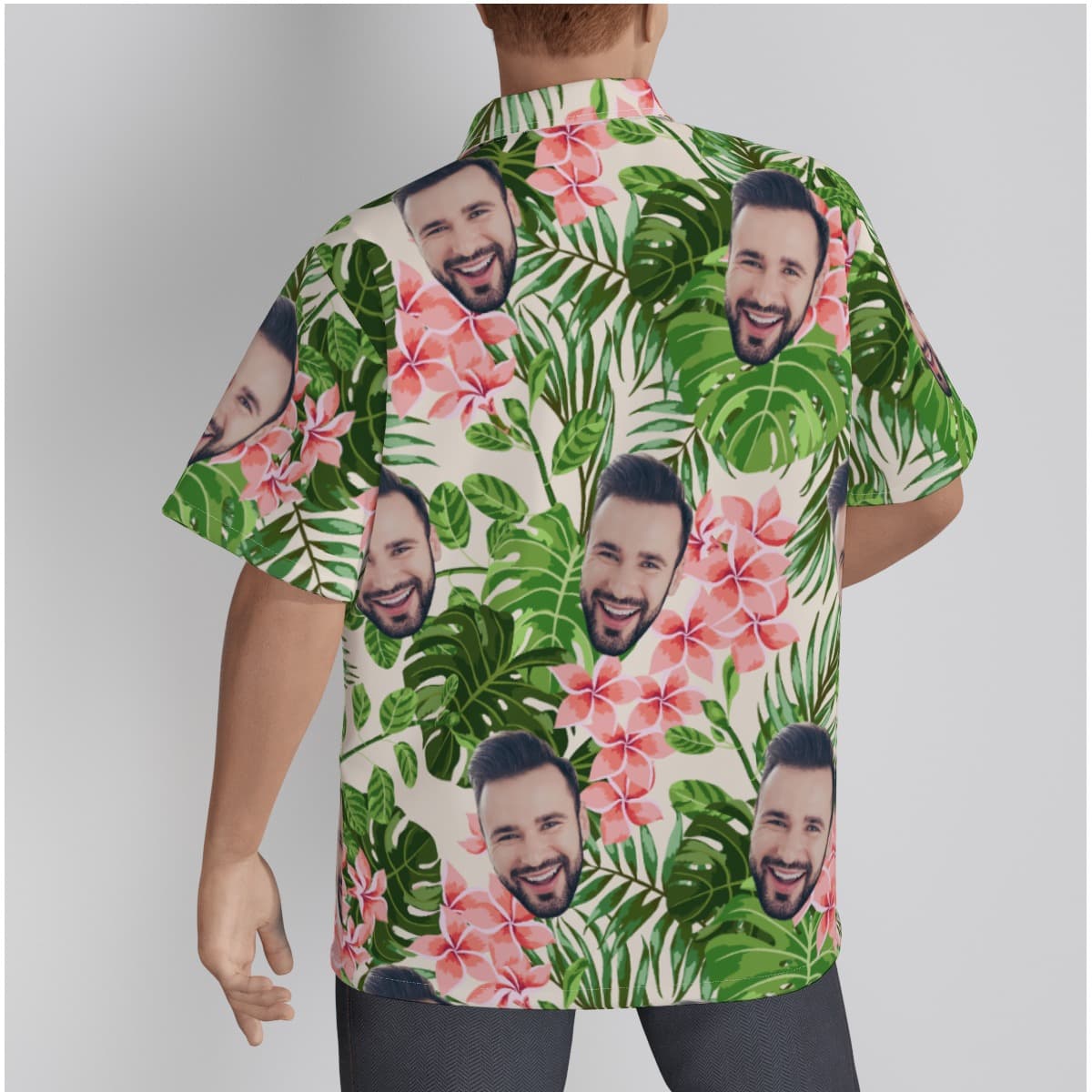 Men’s Custom Face Hawaiian Shirt (3)