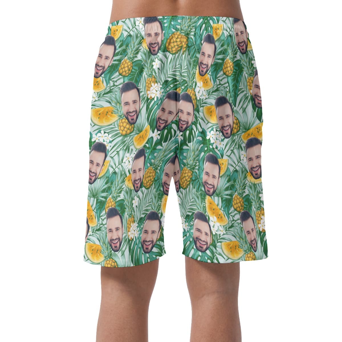 Men’s Custom Face Hawaiian Shorts (1)
