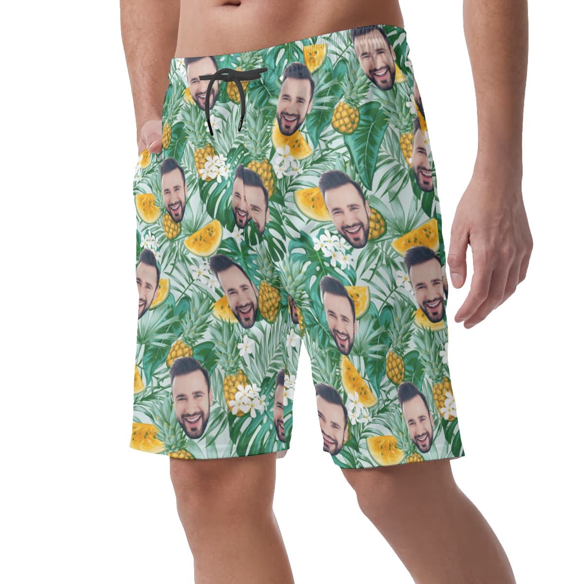 Men’s Custom Face Hawaiian Shorts (4)