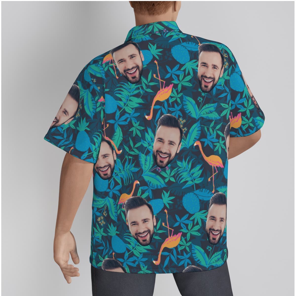 Men’s Face Custom Hawaiian Shirt (3)