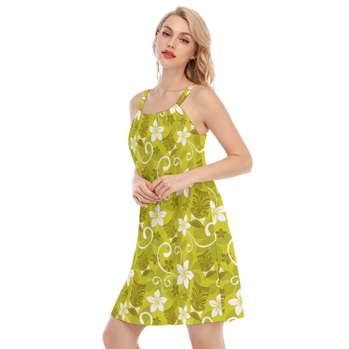 Tiki Tropical Hawaiian Cami Dress (3)
