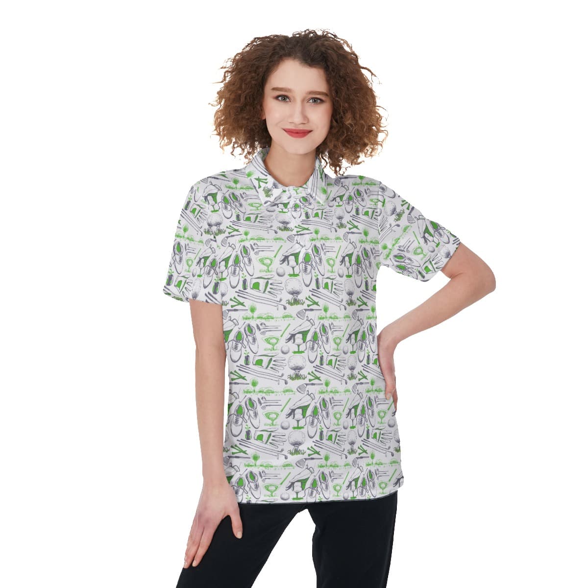 Unique Golf Polo Shirt For Women (1)