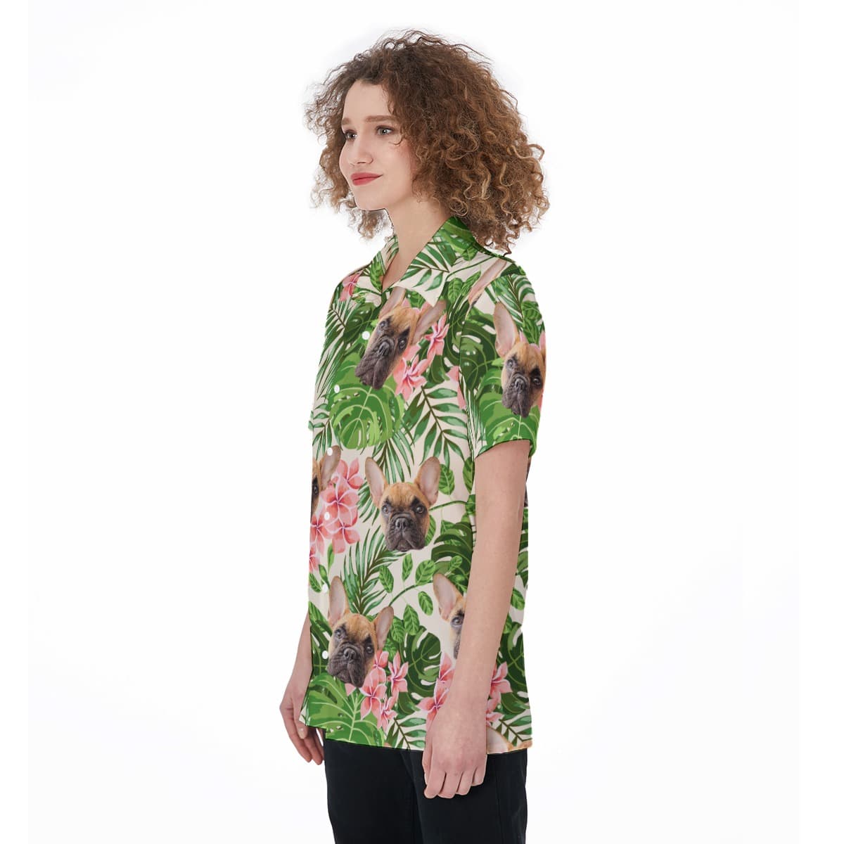 Women’s Custom Dog Hawaiian Shirt (3)