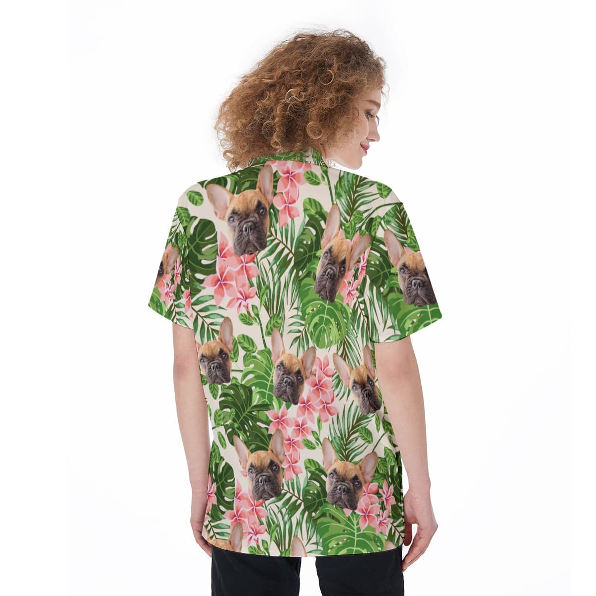 Women’s Custom Dog Hawaiian Shirt (4)