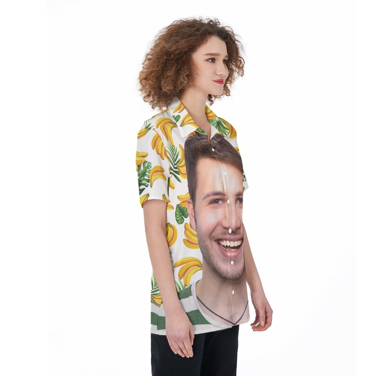 Women’s Custom Face Aloha Shirt (2)