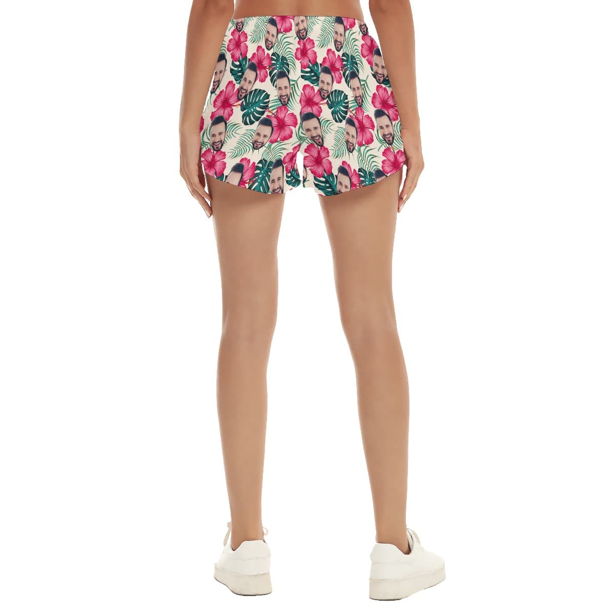 Women’s Custom Face Beach Shorts (1)