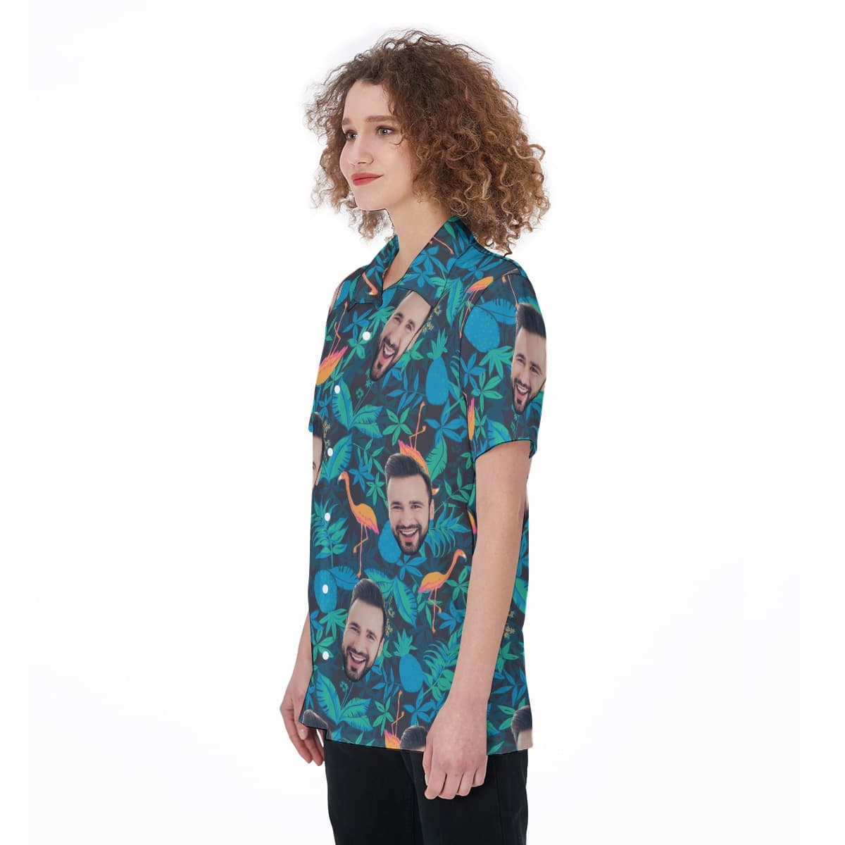 Women’s Face Custom Hawaiian Shirt (3)