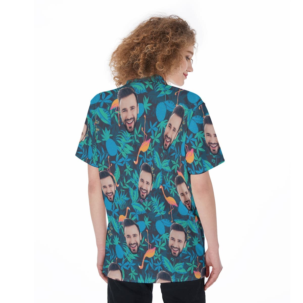 Women’s Face Custom Hawaiian Shirt (4)
