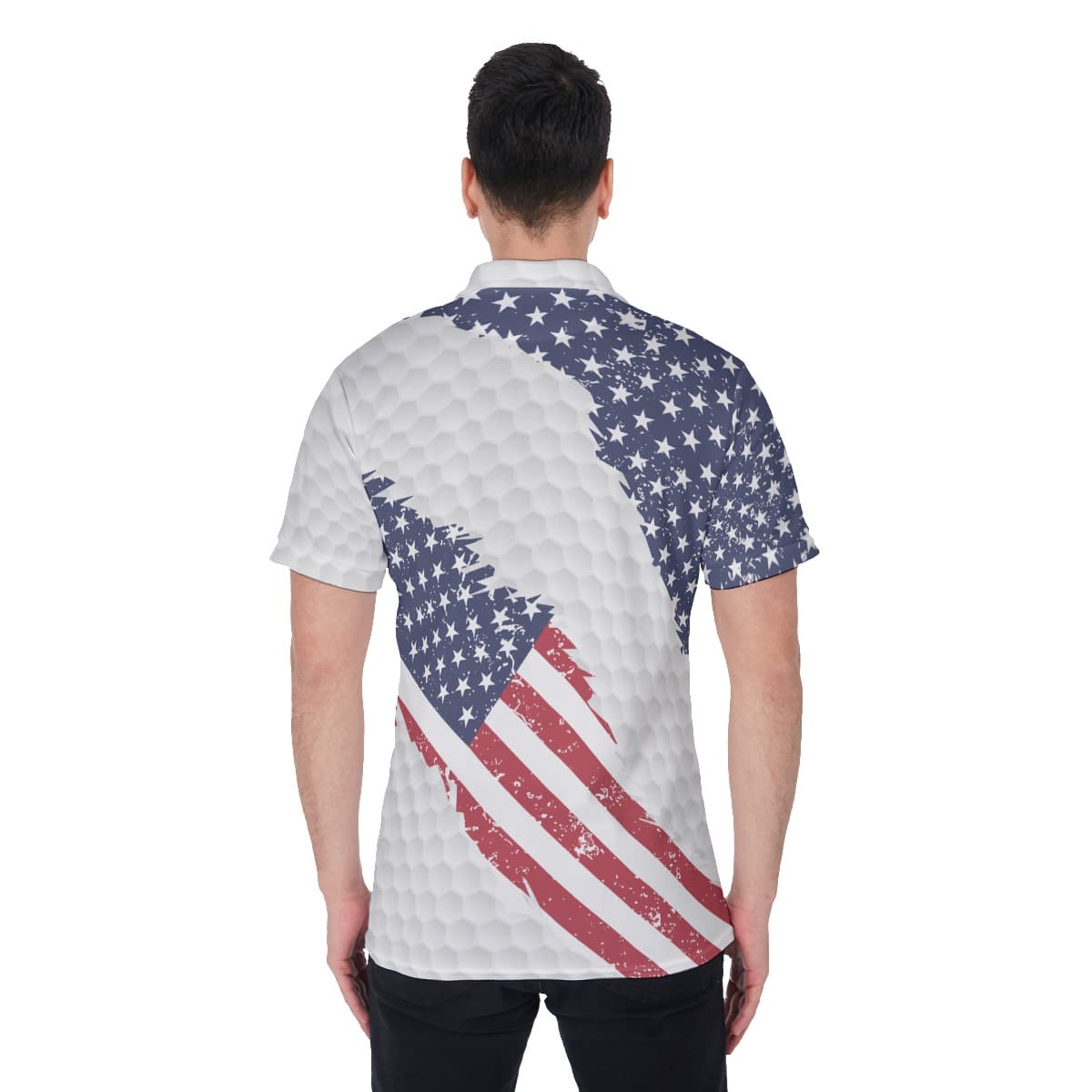 American Flag Golf Polo Shirt (2)