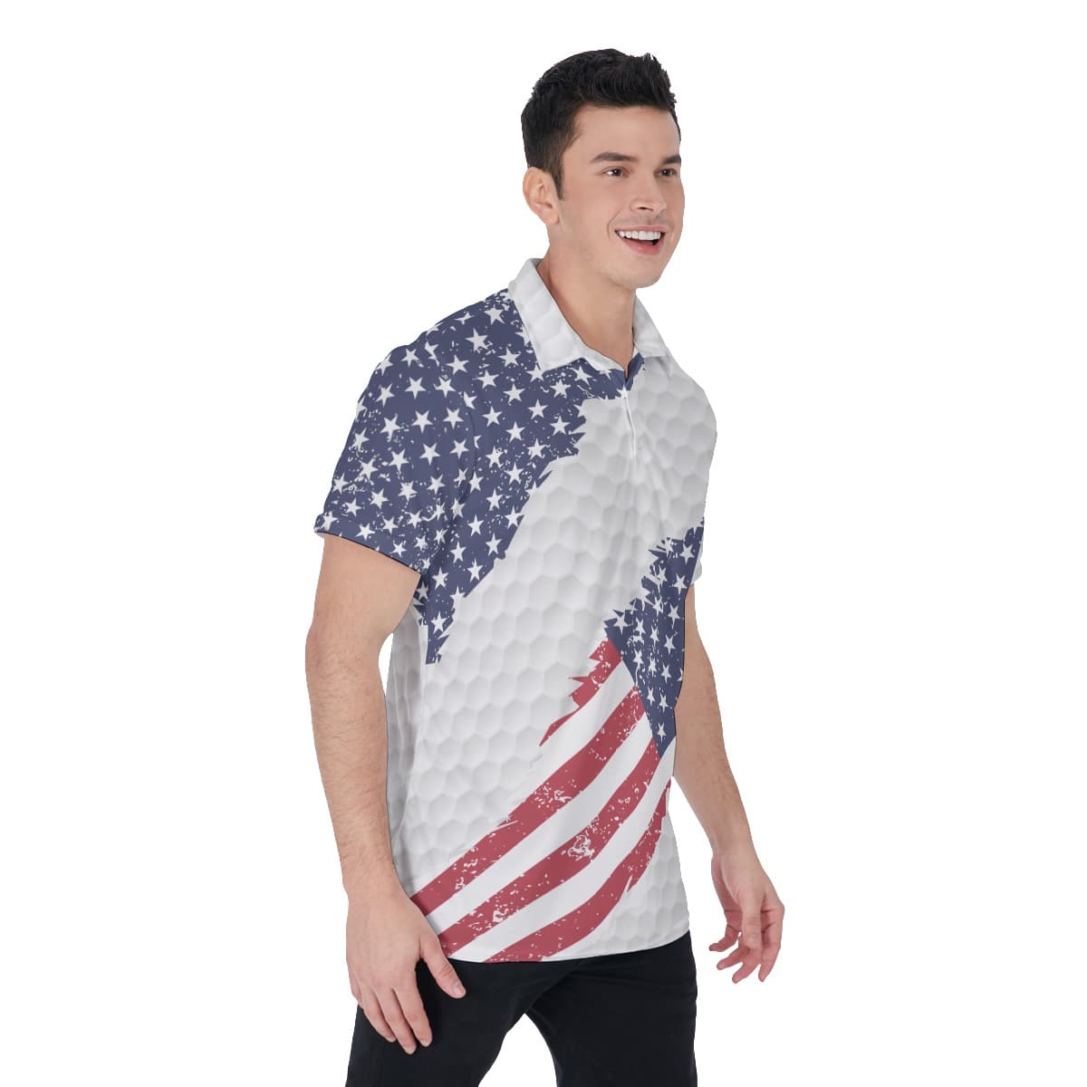 American Flag Golf Polo Shirt (4)