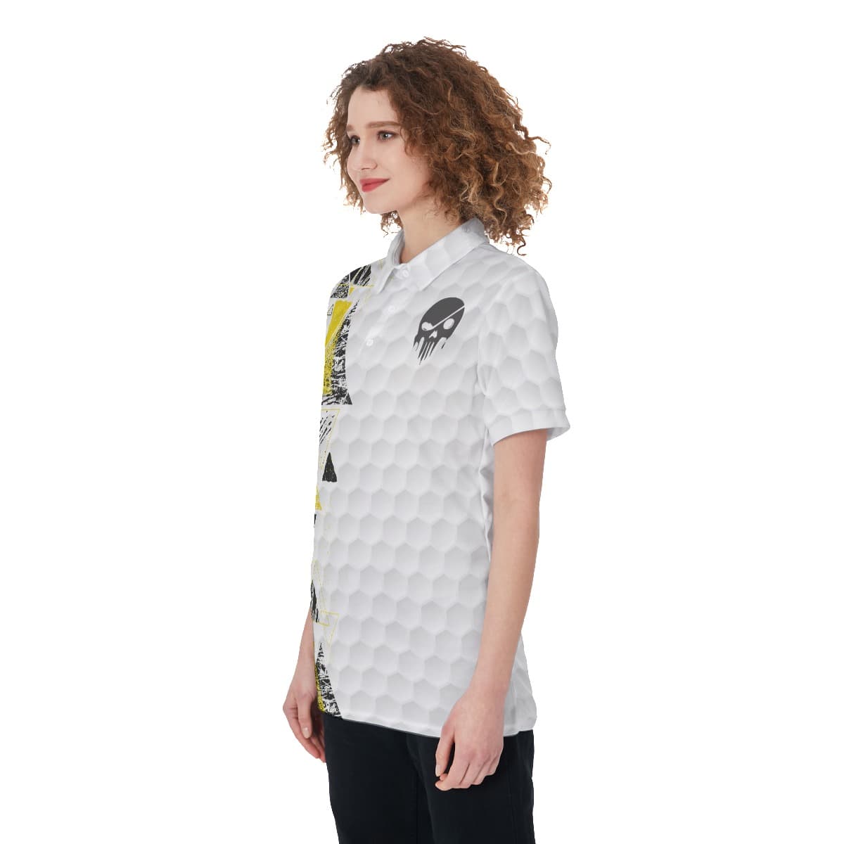 Cool Skull Golf Shirt For Women