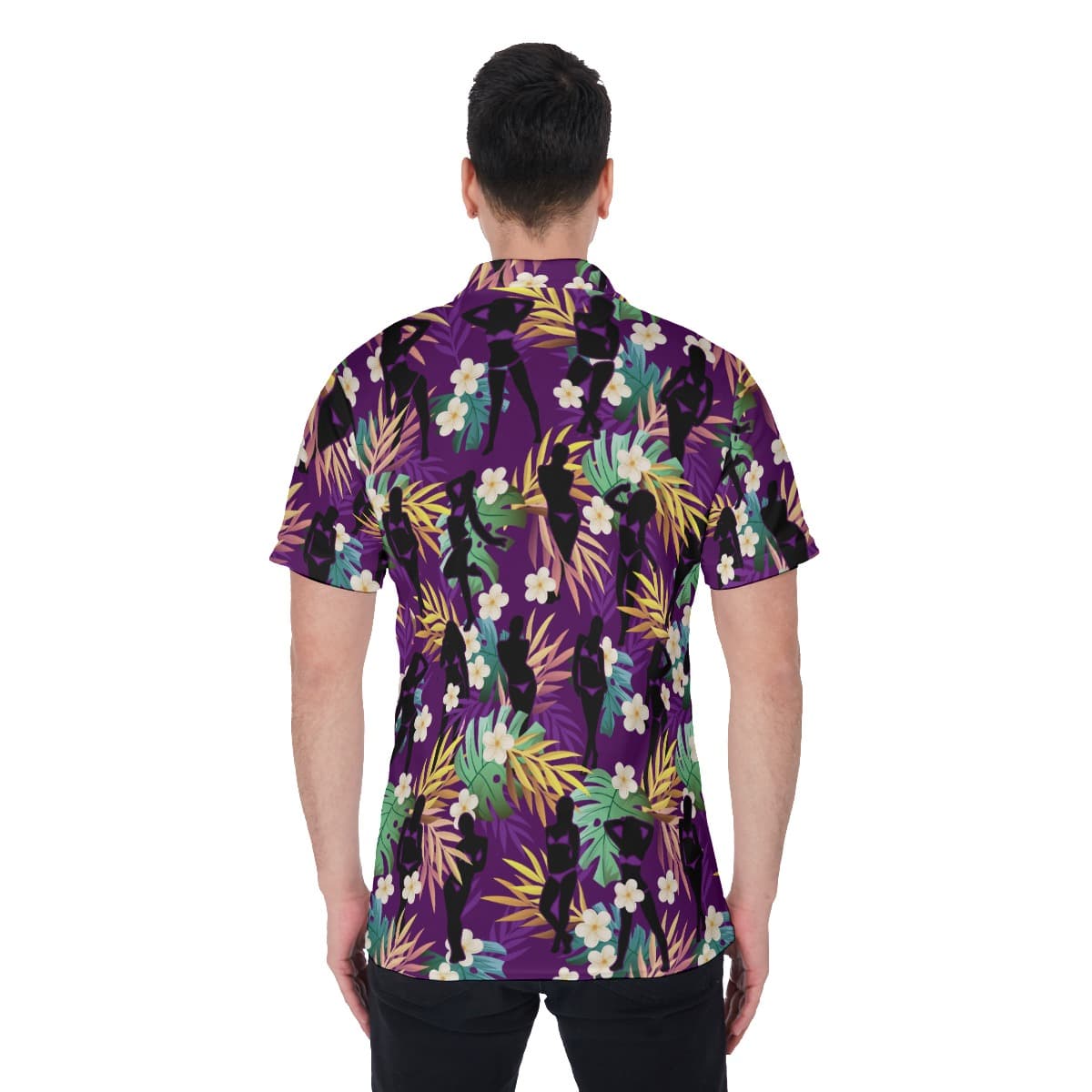 Crazy Tropical Men’s Golf Shirt (2)