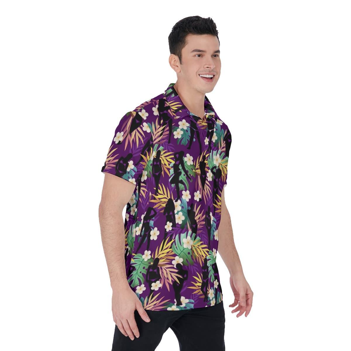 Crazy Tropical Men’s Golf Shirt (4)
