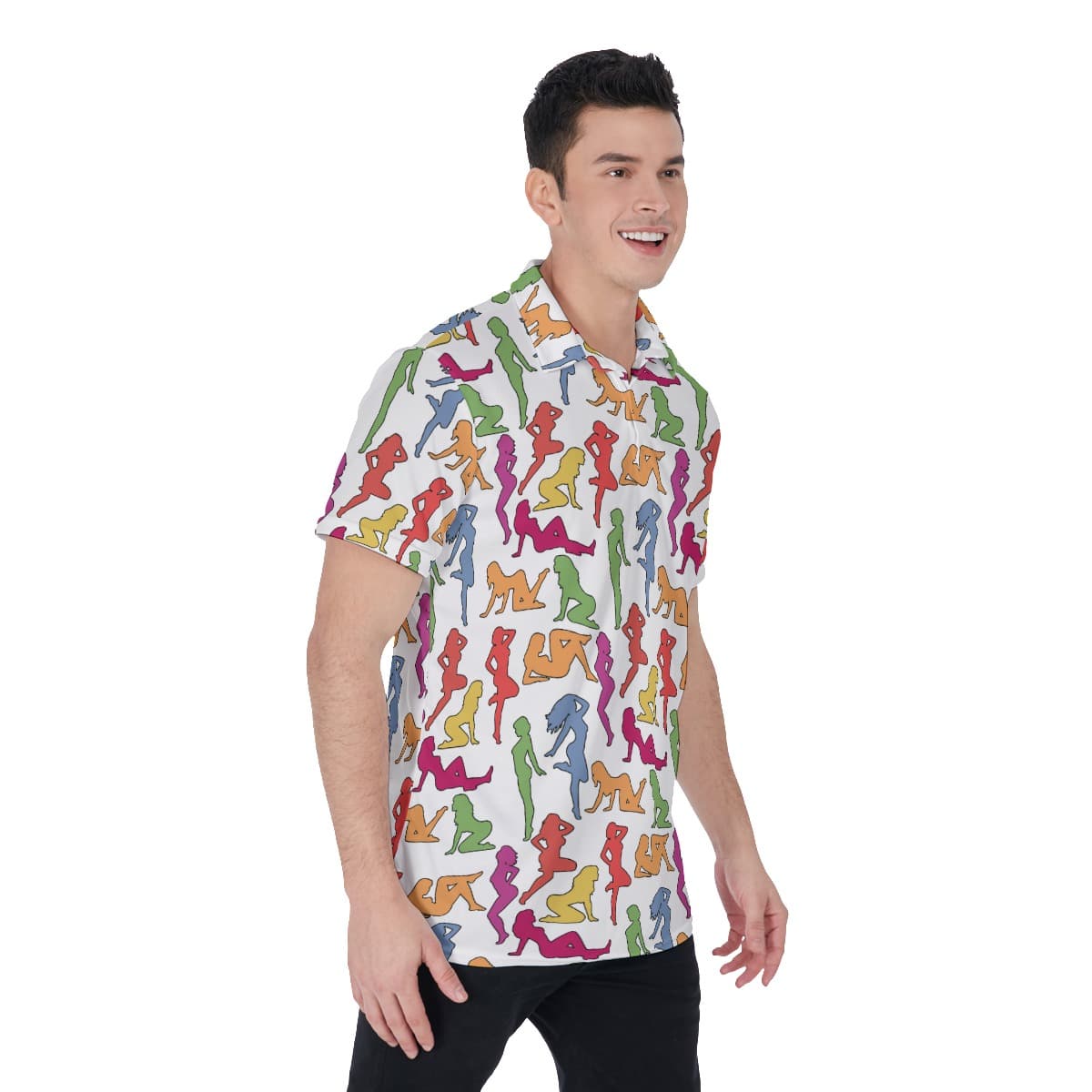 Hot Girl Funny Golf Shirt For Men (2)