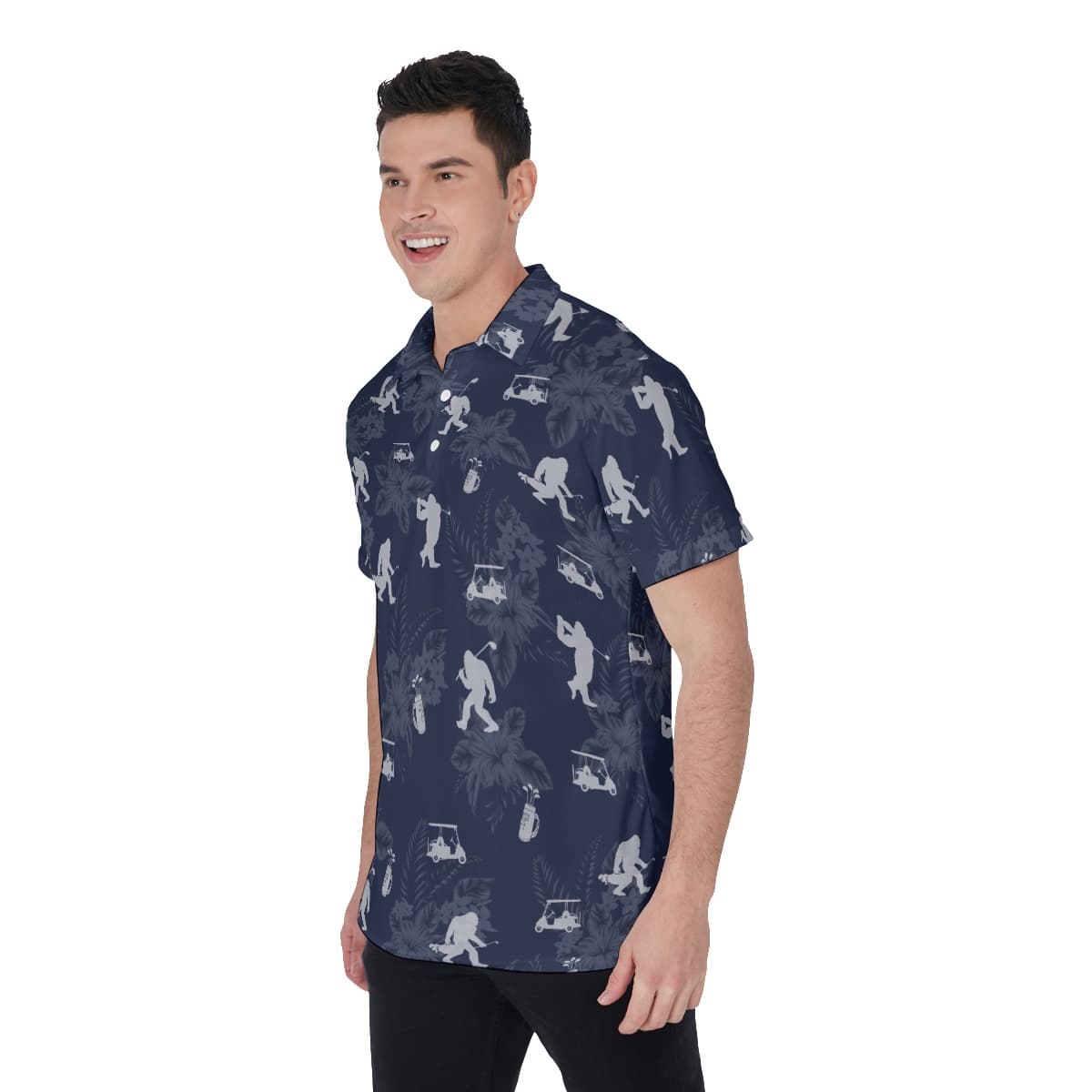 Men’s Bigfoot Navy Golf Shirt (2)